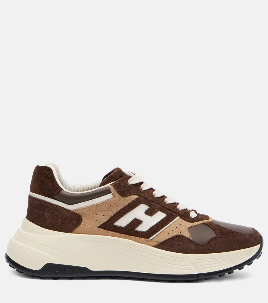 Hogan H669 suede and leather sneakers | Thumbnail 4