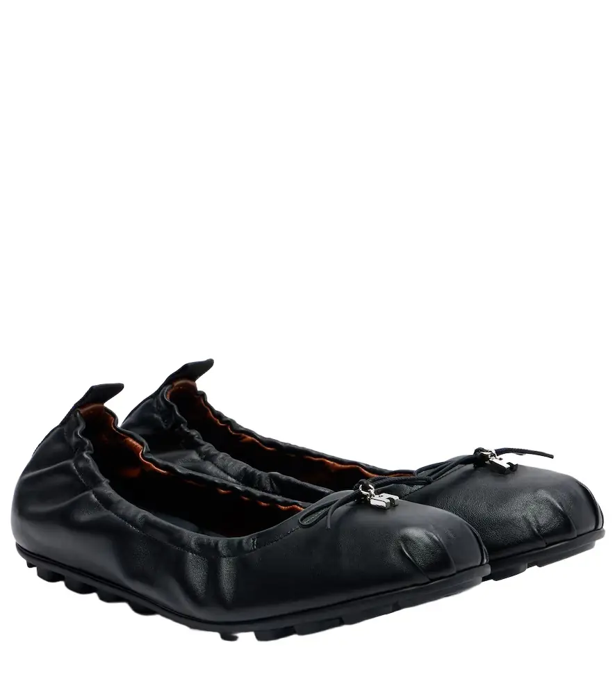 Hogan Olympia leather ballerina flats | Image 1 Hogan Olympia leather ballerina flats | Image 1