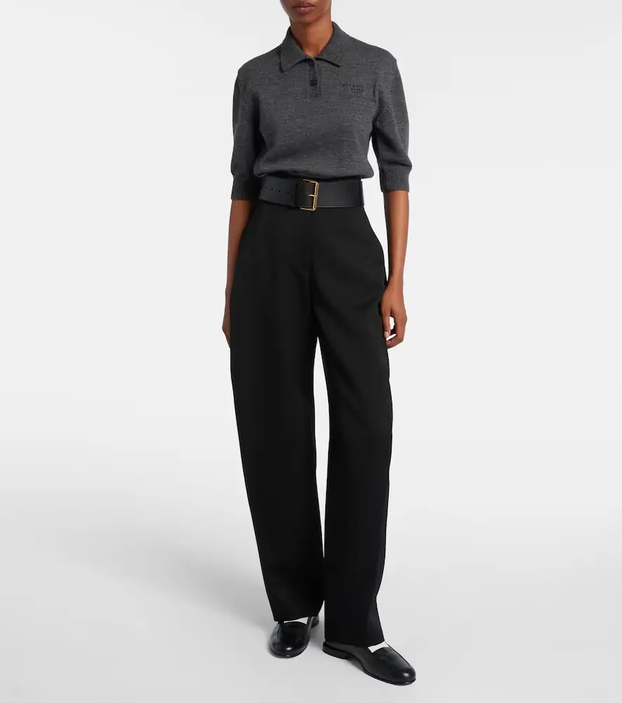Givenchy Cropped wool and alpaca polo sweater | Thumbnail 2 Givenchy Cropped wool and alpaca polo sweater | Thumbnail 2
