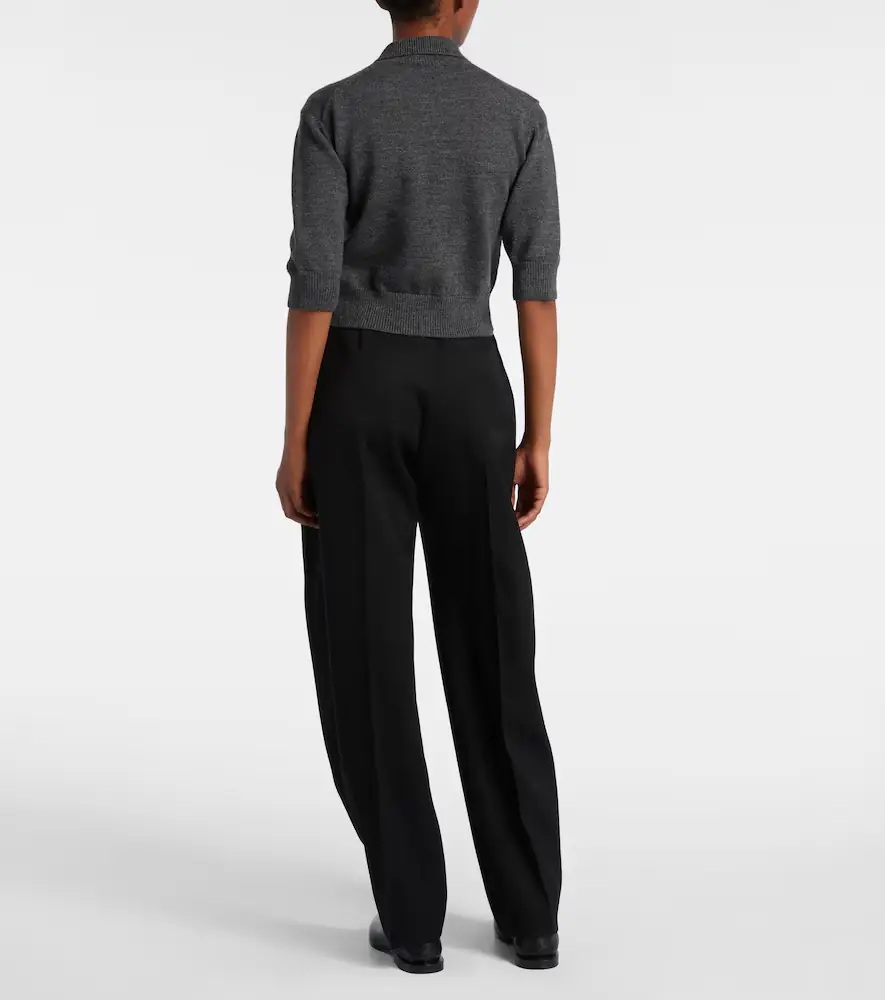 Givenchy Cropped wool and alpaca polo sweater | Thumbnail 4 Givenchy Cropped wool and alpaca polo sweater | Thumbnail 4