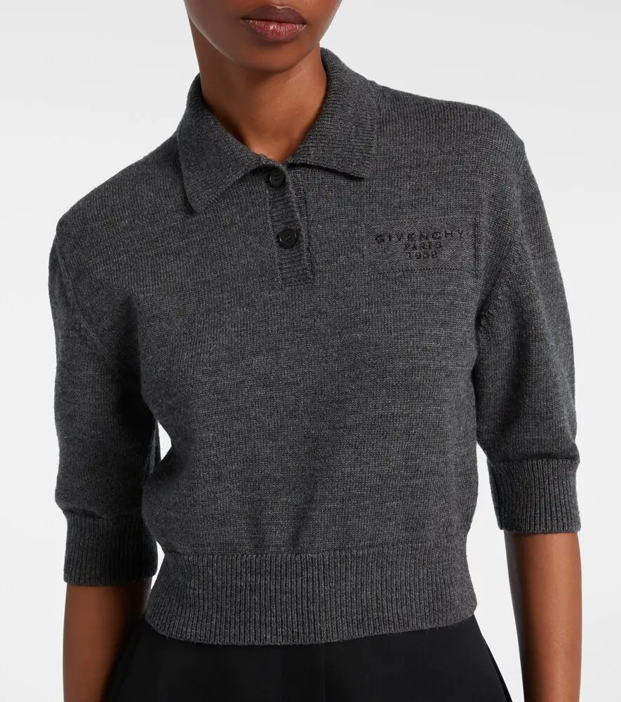 Givenchy Cropped wool and alpaca polo sweater | Thumbnail 5 Givenchy Cropped wool and alpaca polo sweater | Thumbnail 5