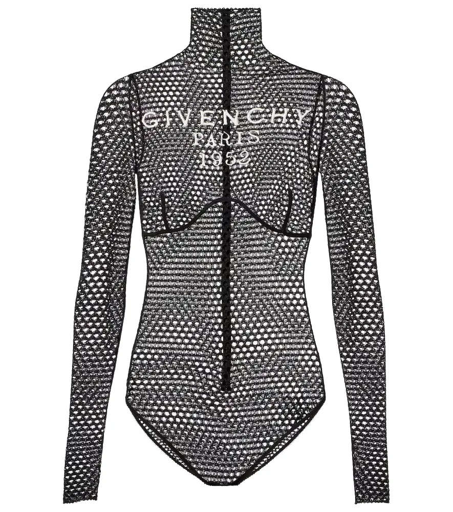 Logo mesh bodysuit Logo mesh bodysuit