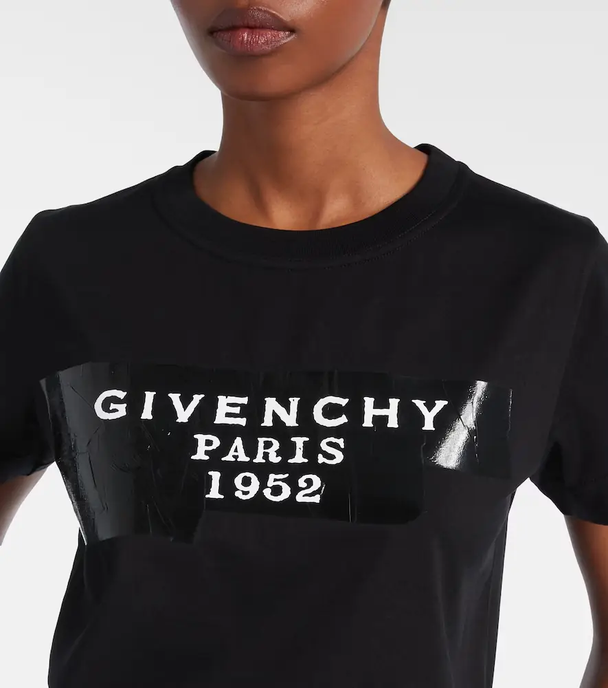Givenchy Distressed printed cotton jersey T-shirt | Thumbnail 3