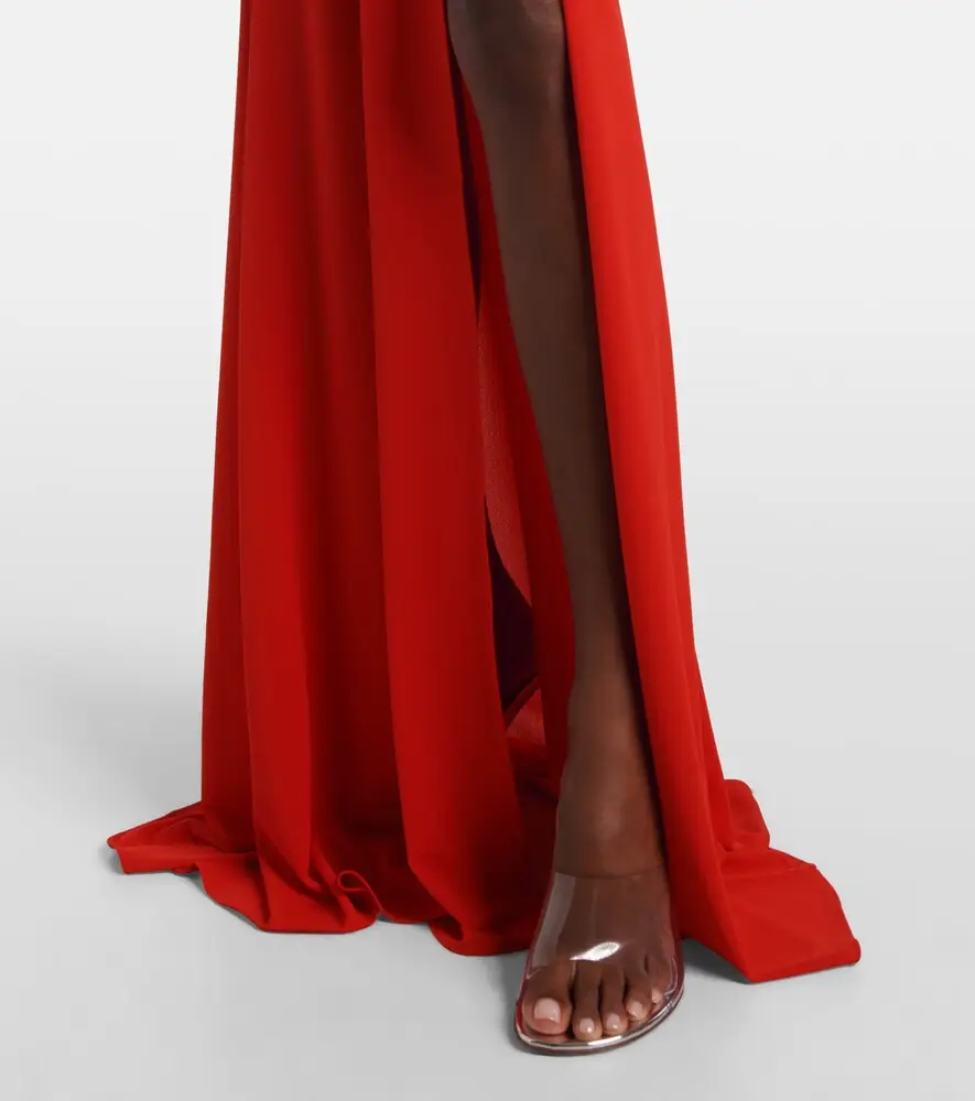 Alex Perry Gathered crêpe jersey gown | Thumbnail 3