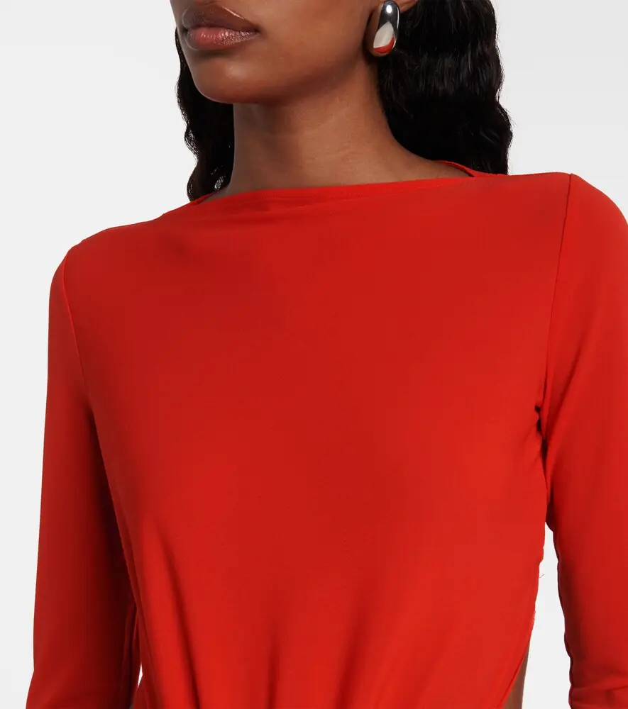 Alex Perry Gathered crêpe jersey gown | Thumbnail 5