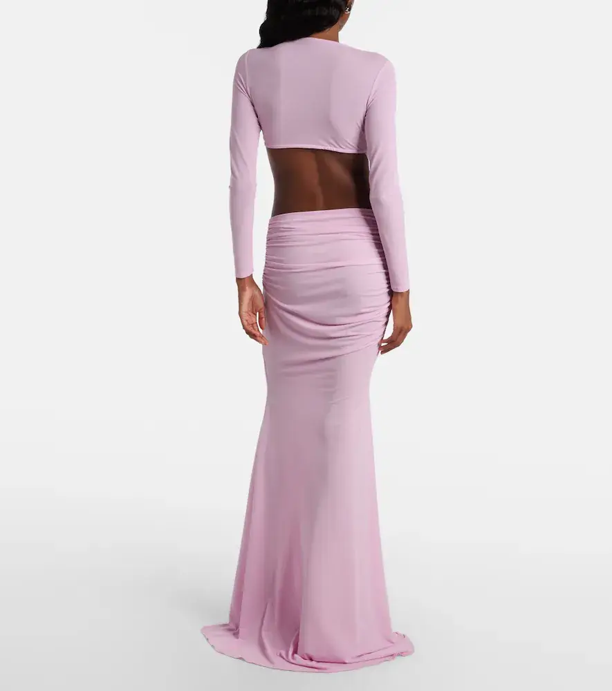 Alex Perry Gathered crêpe jersey gown | Thumbnail 4