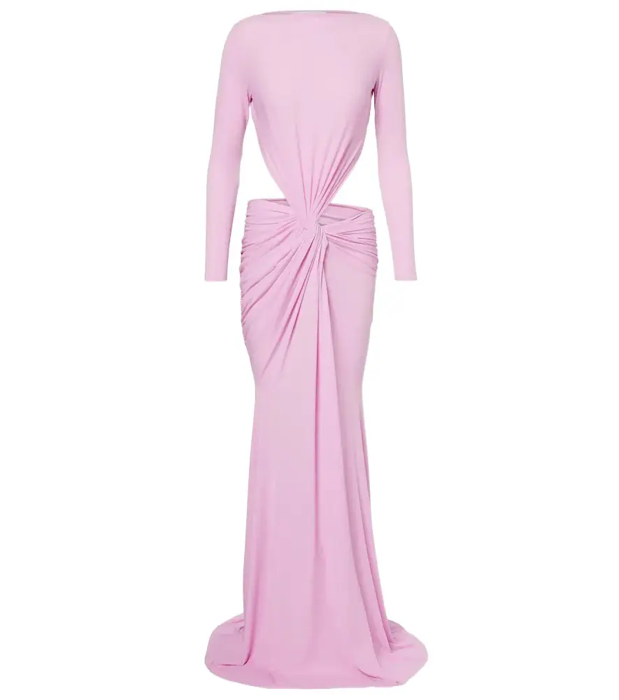 Alex Perry Gathered crêpe jersey gown