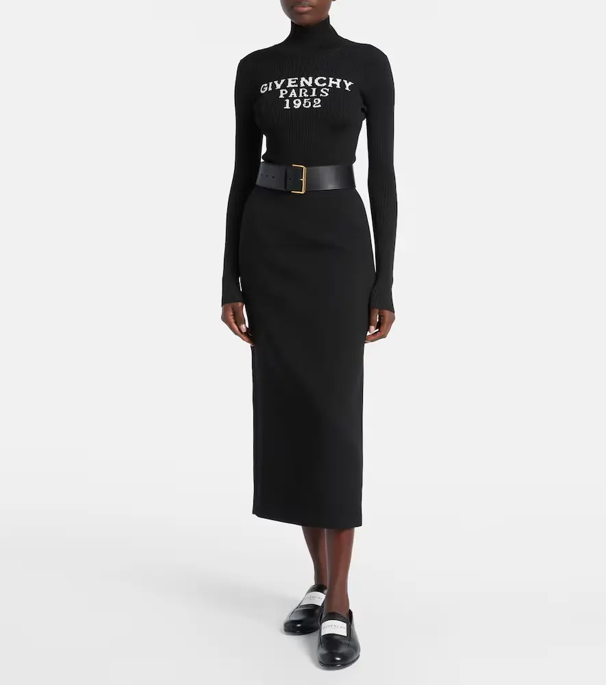 Givenchy Wool-blend midi skirt | Thumbnail 2