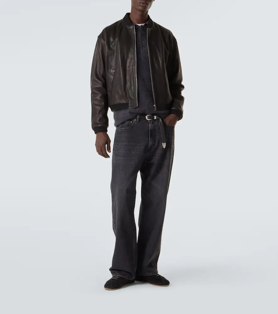 Frame Leather bomber jacket | Thumbnail 6 Frame Leather bomber jacket | Thumbnail 6