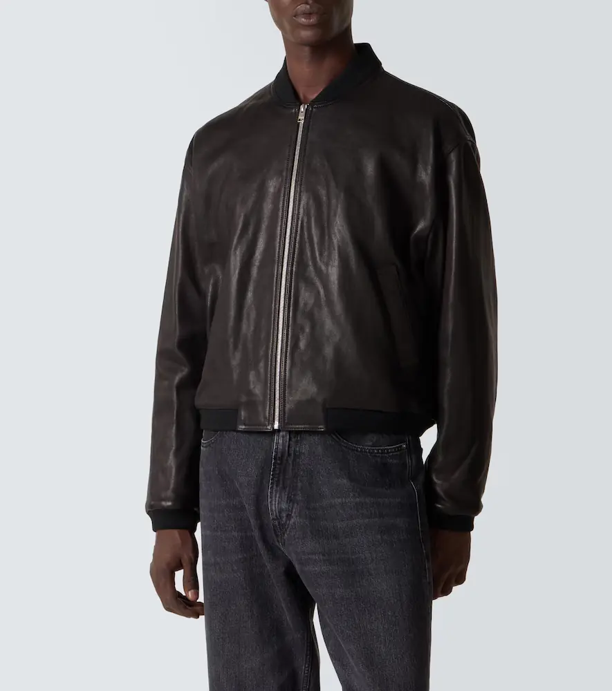 Frame Leather bomber jacket | Thumbnail 7 Frame Leather bomber jacket | Thumbnail 7