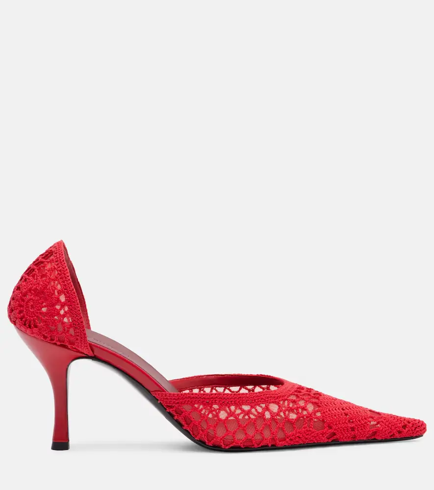 Magda Butrym Crochet leather-trimmed pumps | Thumbnail 2 Magda Butrym Crochet leather-trimmed pumps | Thumbnail 2