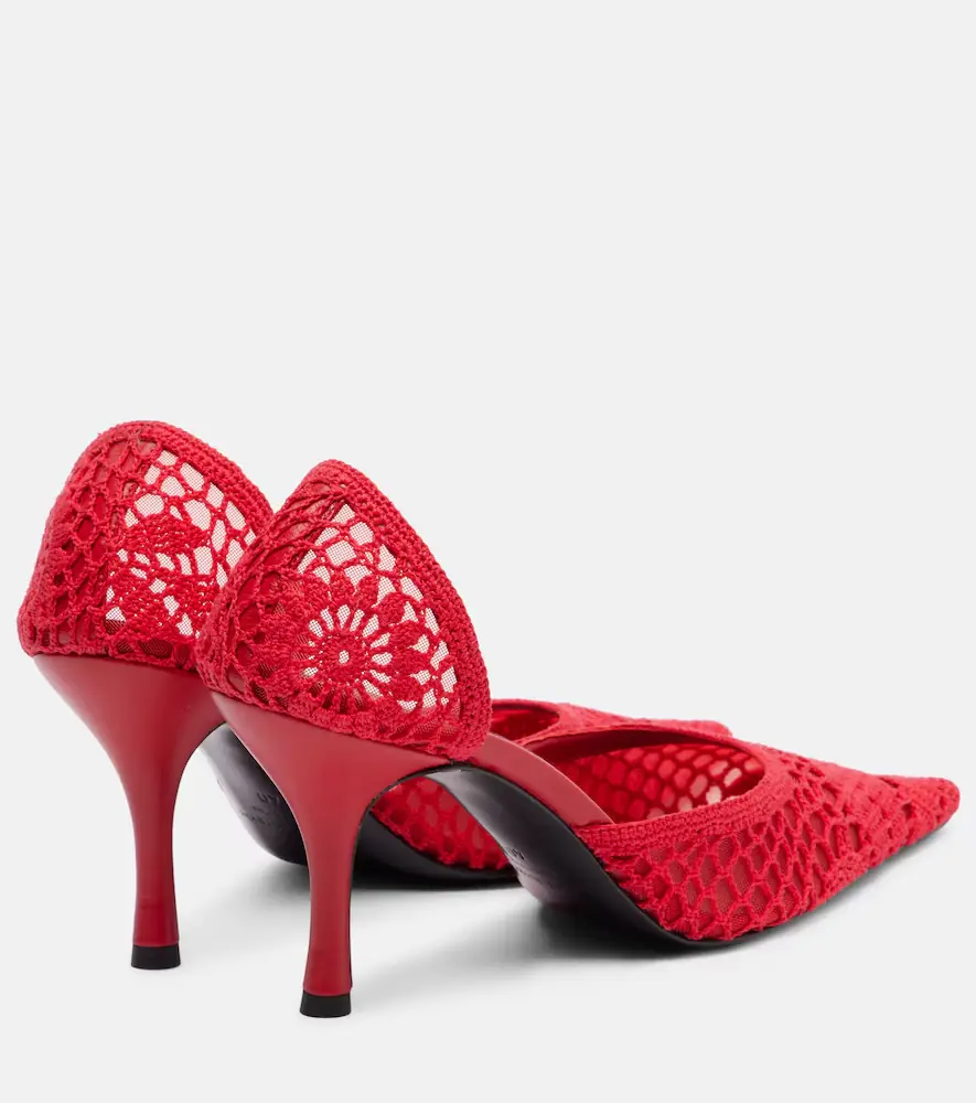 Magda Butrym Crochet leather-trimmed pumps | Thumbnail 3 Magda Butrym Crochet leather-trimmed pumps | Thumbnail 3