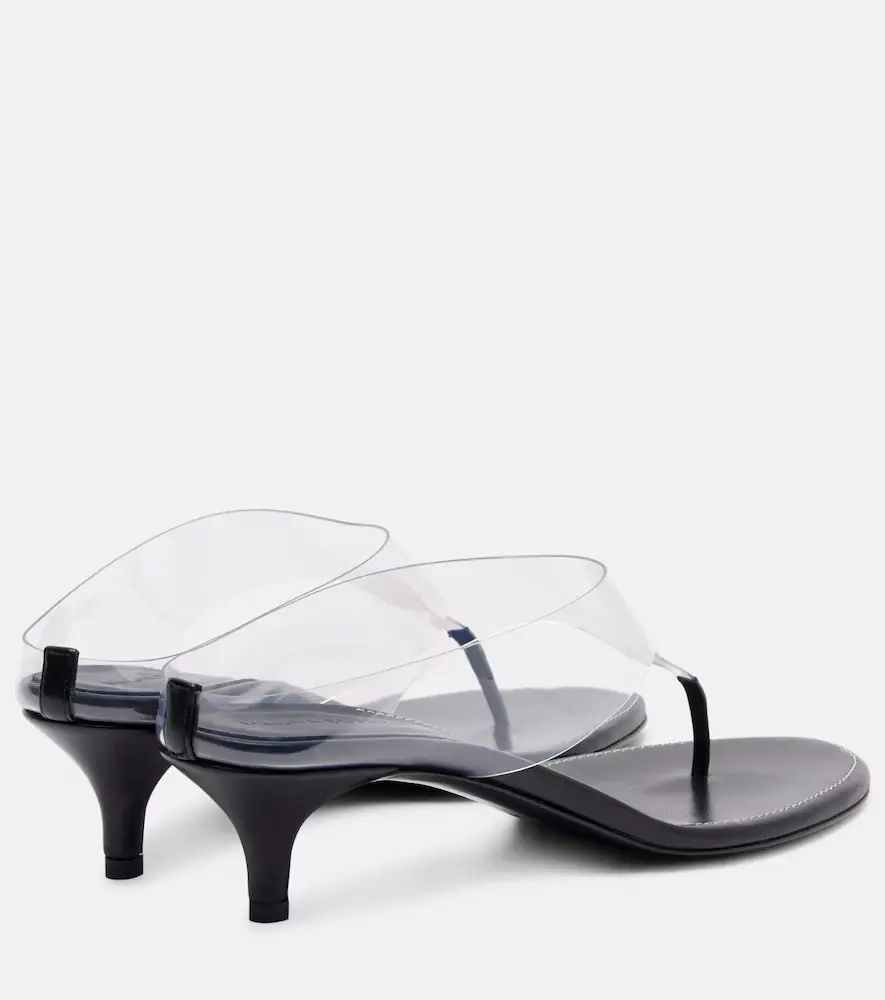 Magda Butrym 45 leather-trimmed thong sandals | Thumbnail 2