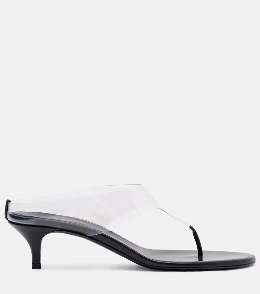 Magda Butrym 45 leather-trimmed thong sandals | Thumbnail 3