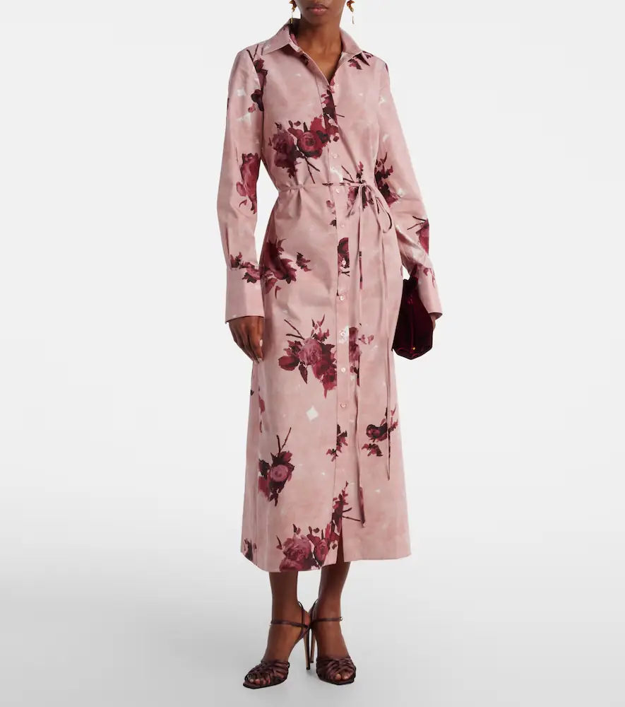 Erdem Floral cotton poplin shirt dress | Thumbnail 5 Erdem Floral cotton poplin shirt dress | Thumbnail 5