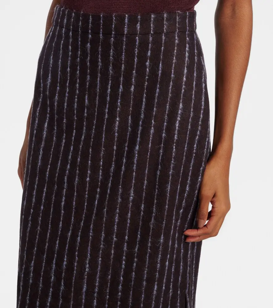 Erdem Pinstripe wool and mohair pencil skirt | Thumbnail 2 Erdem Pinstripe wool and mohair pencil skirt | Thumbnail 2