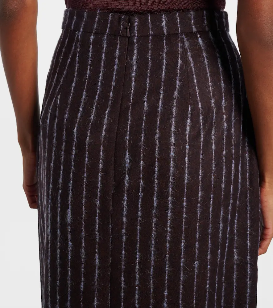 Erdem Pinstripe wool and mohair pencil skirt | Thumbnail 6 Erdem Pinstripe wool and mohair pencil skirt | Thumbnail 6