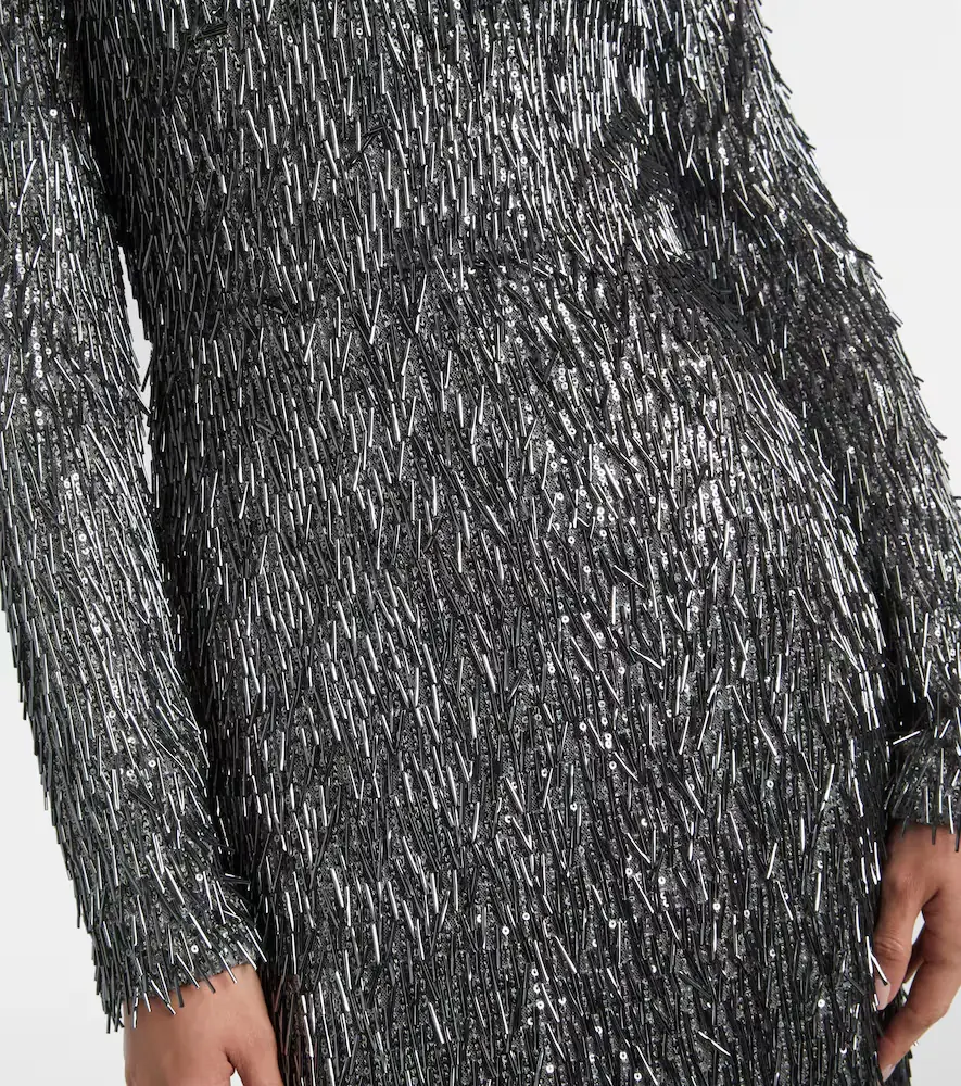 Erdem Sequined draped maxi dress | Thumbnail 2
