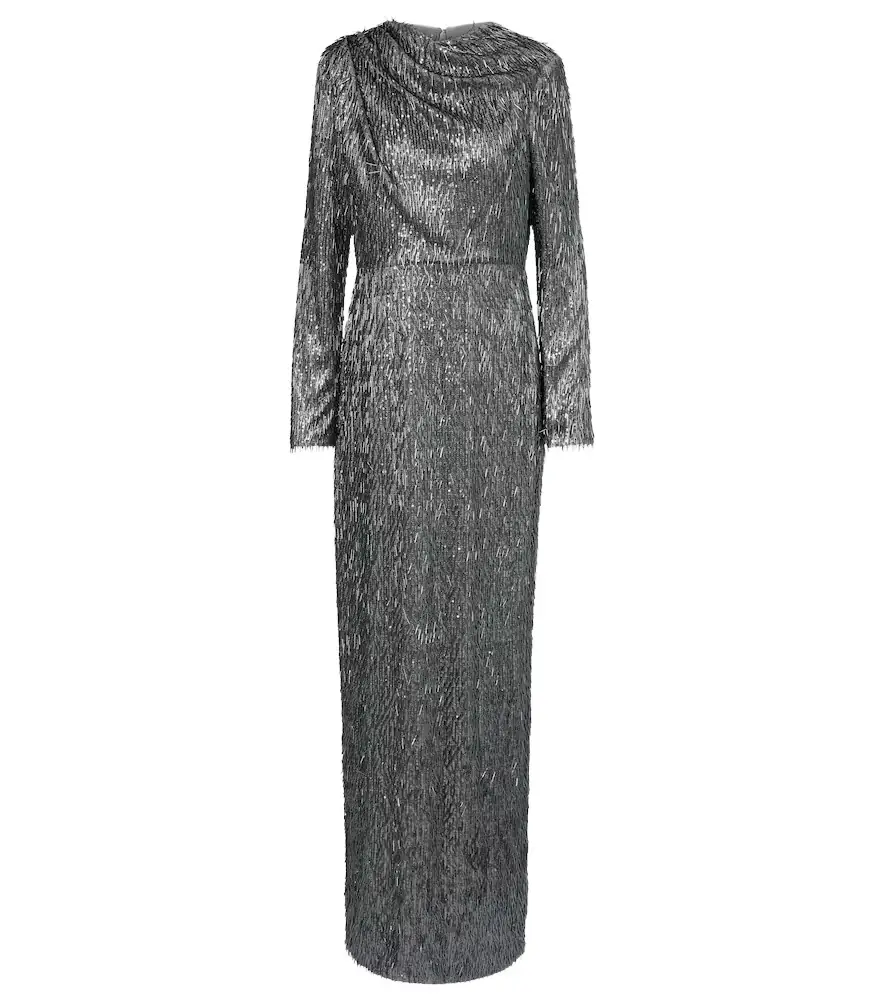 Sequined draped maxi dress Sequined draped maxi dress