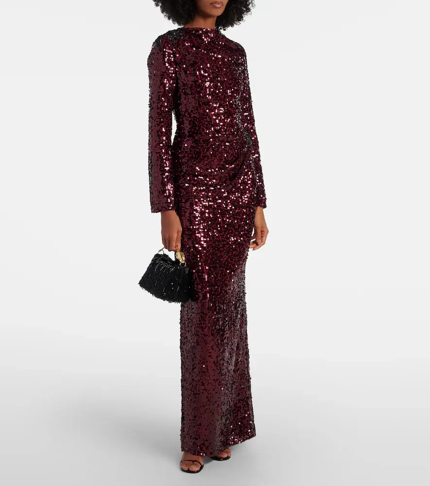 Erdem Draped sequined gown | Thumbnail 6