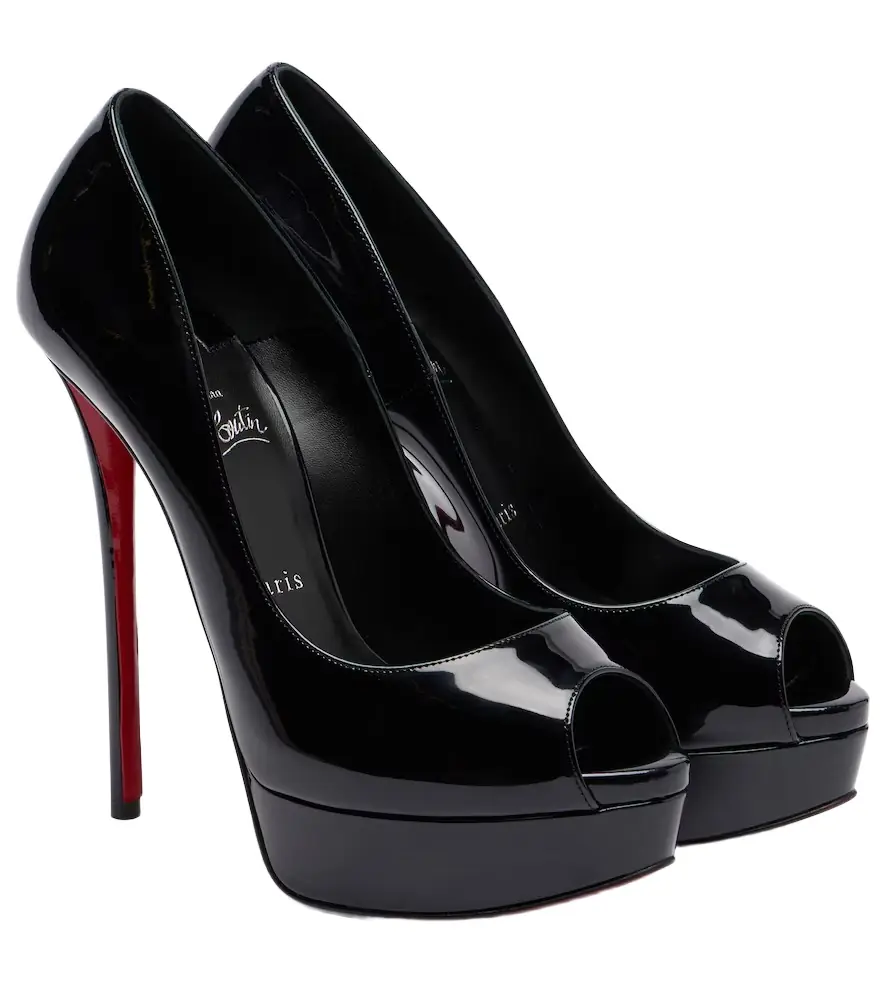 Christian Louboutin Lady Z 160 patent leather peep-toe pumps | Image 1 Christian Louboutin Lady Z 160 patent leather peep-toe pumps | Image 1