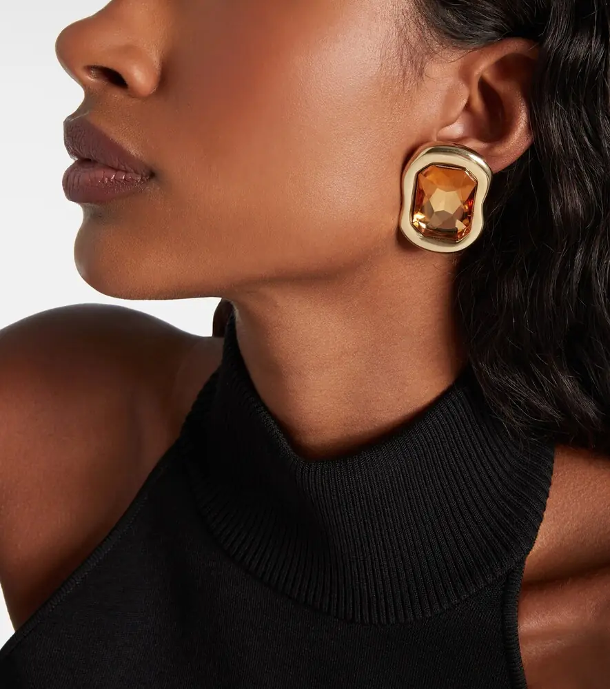 Givenchy Sculptural Crystal embellished earrings | Thumbnail 6
