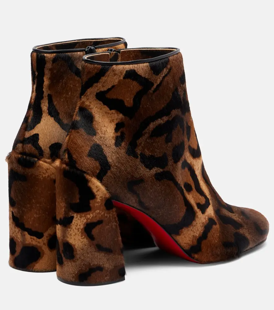 Christian Louboutin Jane 85 leopard-printed calf hair ankle boots | Thumbnail 4 Christian Louboutin Jane 85 leopard-printed calf hair ankle boots | Thumbnail 4