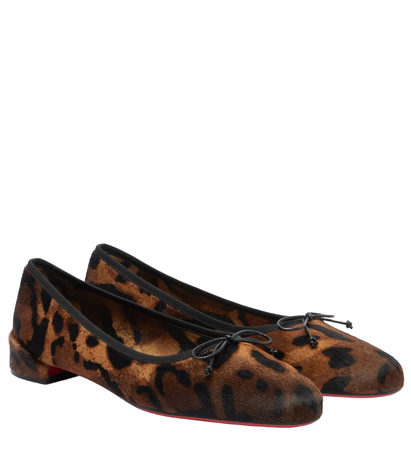 Leopard-print calf hair ballet flats Leopard-print calf hair ballet flats