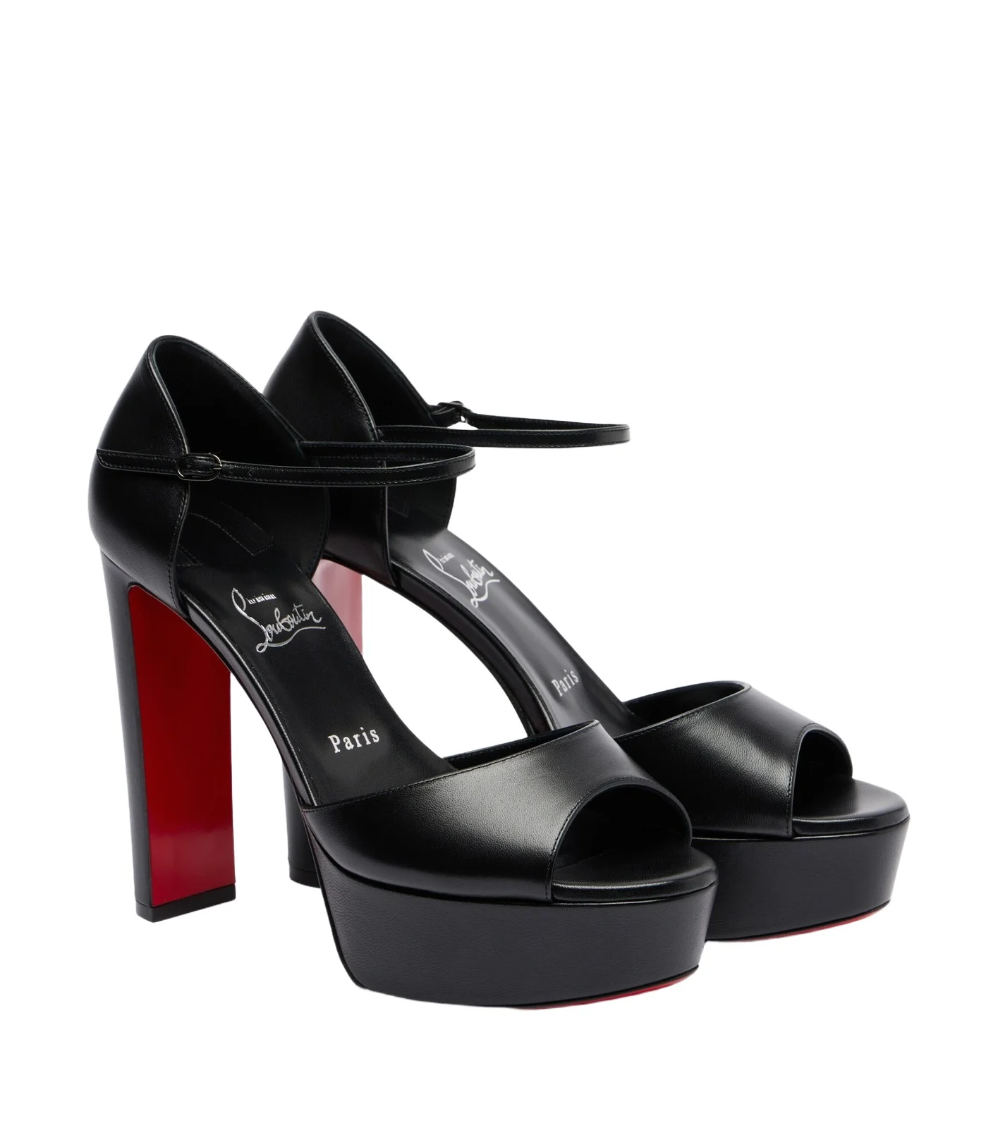 Sandaloo 130 leather platform sandals