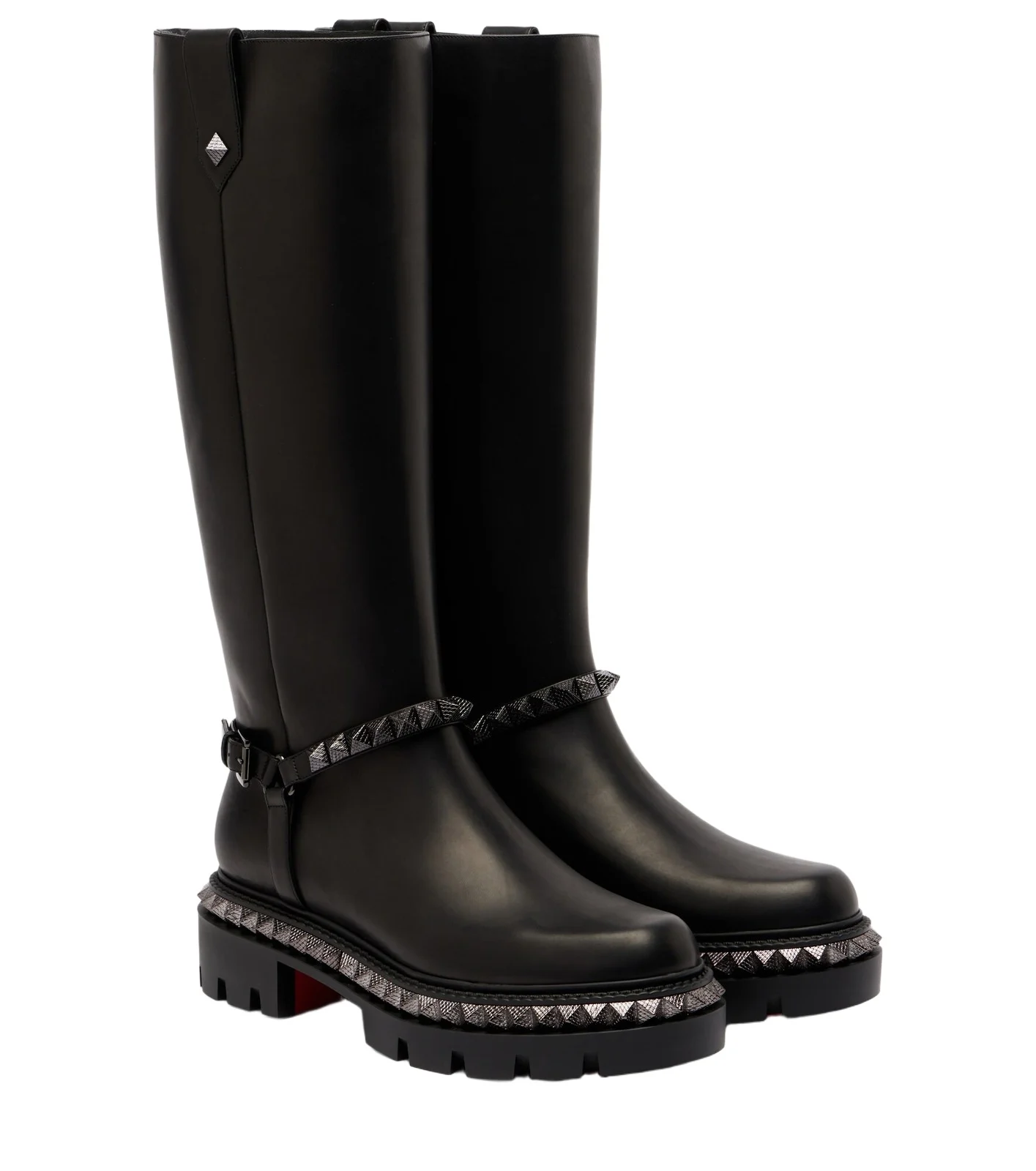 Marinetta studded leather knee-high boots Marinetta studded leather knee-high boots