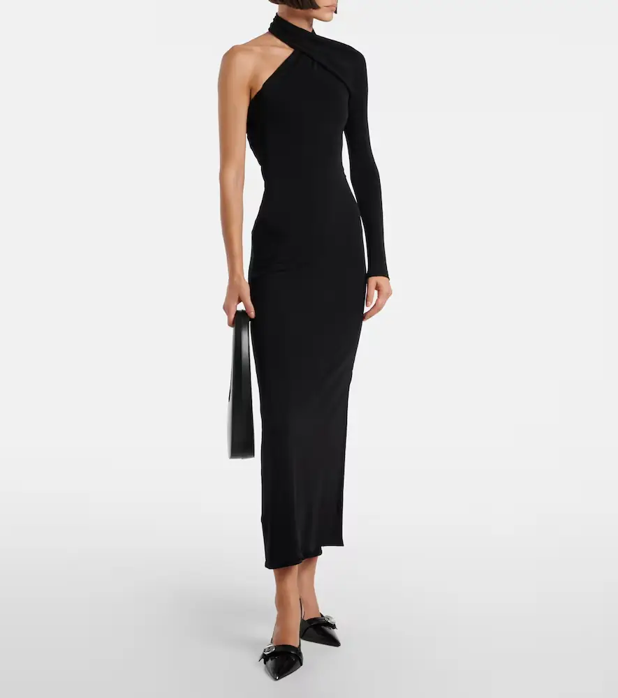 Courrèges Courrèges One-shoulder crêpe maxi dress | Thumbnail 2