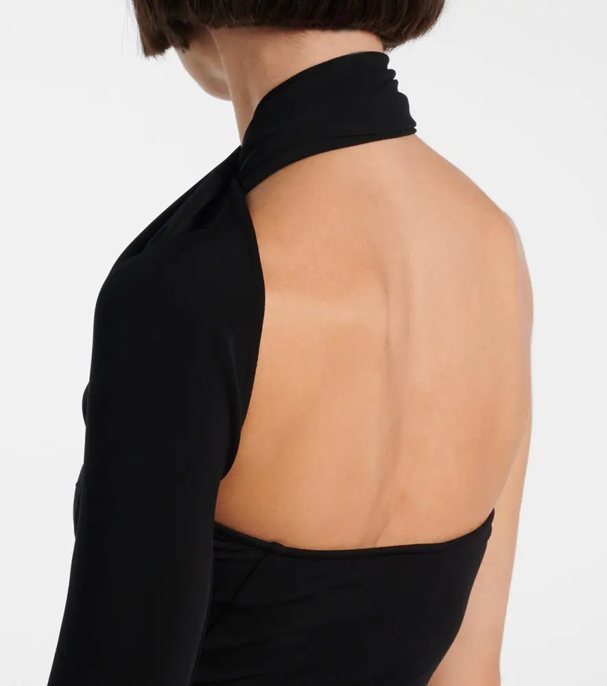 Courrèges Courrèges One-shoulder crêpe maxi dress | Thumbnail 6