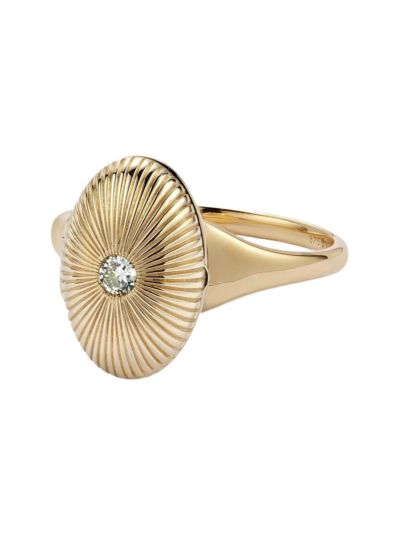 Persée Persée 9kt gold ring with diamond