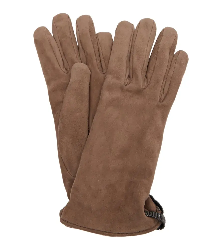 Brunello Cucinelli onili suede gloves | Image 1 Brunello Cucinelli onili suede gloves | Image 1