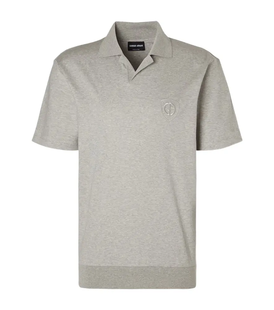 Giorgio Armani Cotton jersey polo shirt | Image 1 Giorgio Armani Cotton jersey polo shirt | Image 1