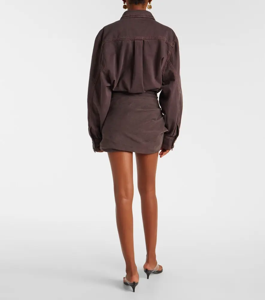 Magda Butrym Floral-appliqué denim miniskirt | Thumbnail 2 Magda Butrym Floral-appliqué denim miniskirt | Thumbnail 2