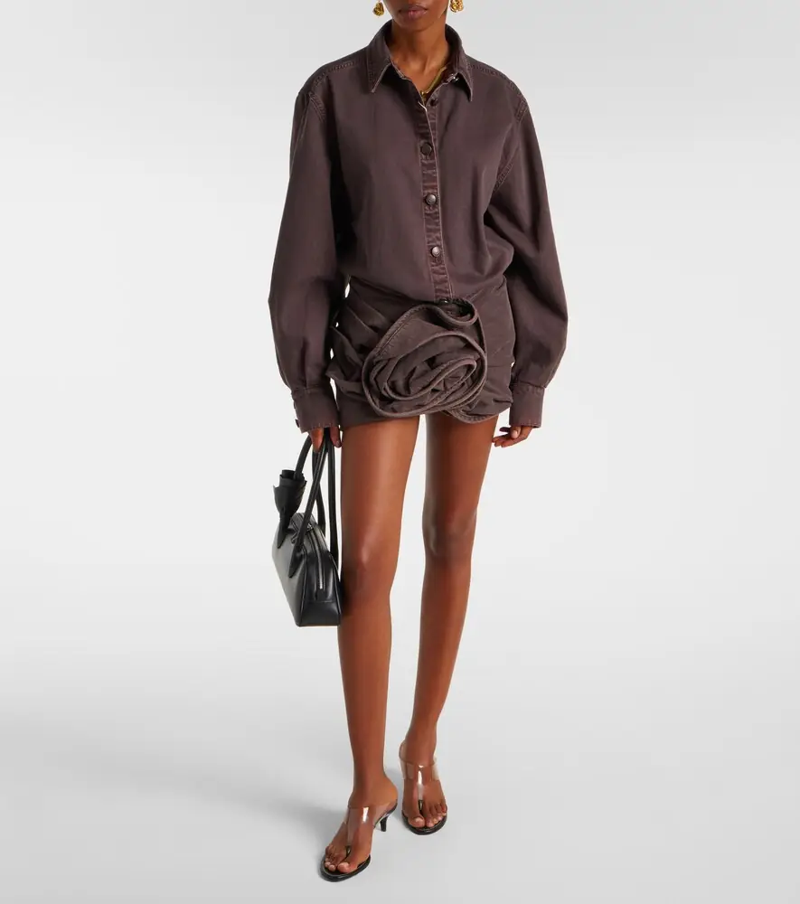 Magda Butrym Floral-appliqué denim miniskirt | Thumbnail 4 Magda Butrym Floral-appliqué denim miniskirt | Thumbnail 4