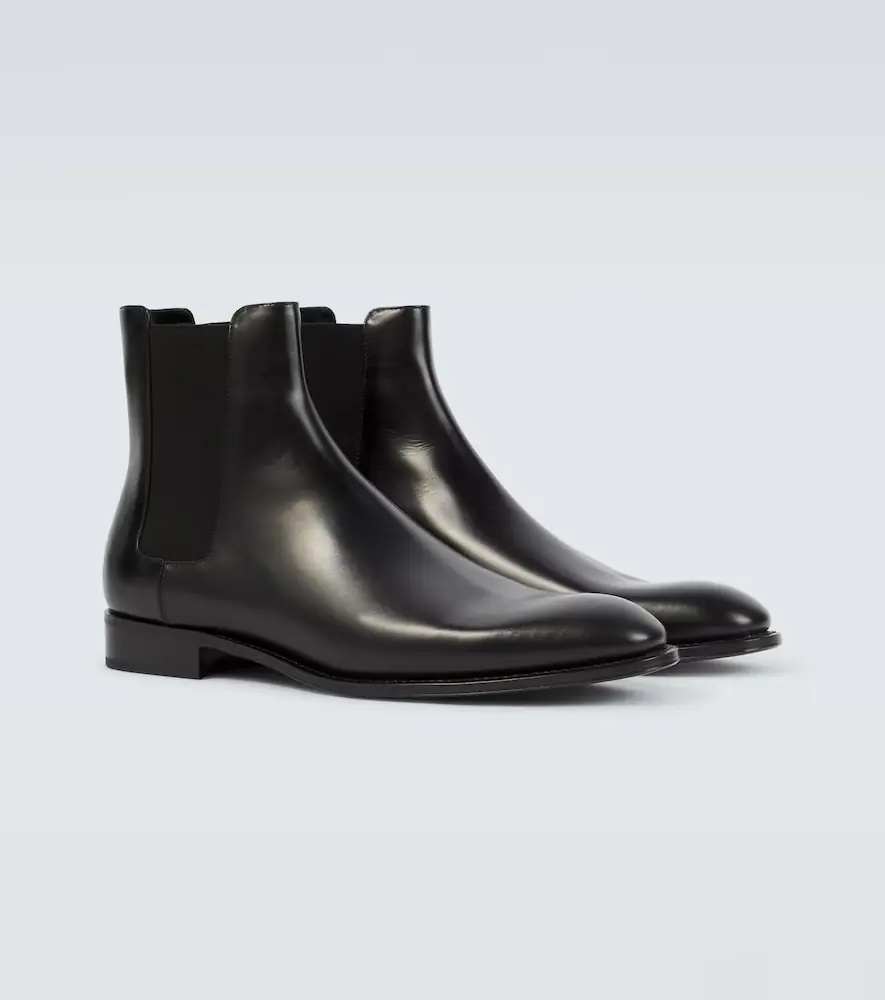 Saint Laurent Adrien leather Chelsea boots | Thumbnail 3