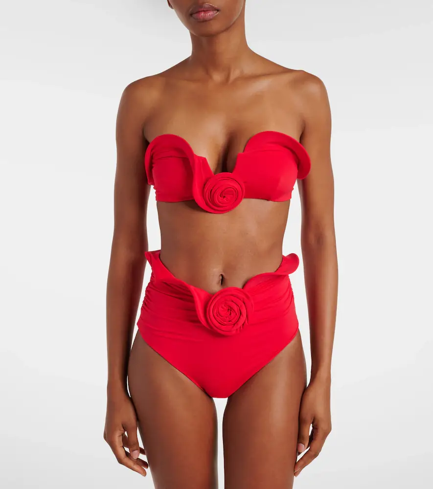 Magda Butrym Floral-appliqué bikini top | Thumbnail 2 Magda Butrym Floral-appliqué bikini top | Thumbnail 2
