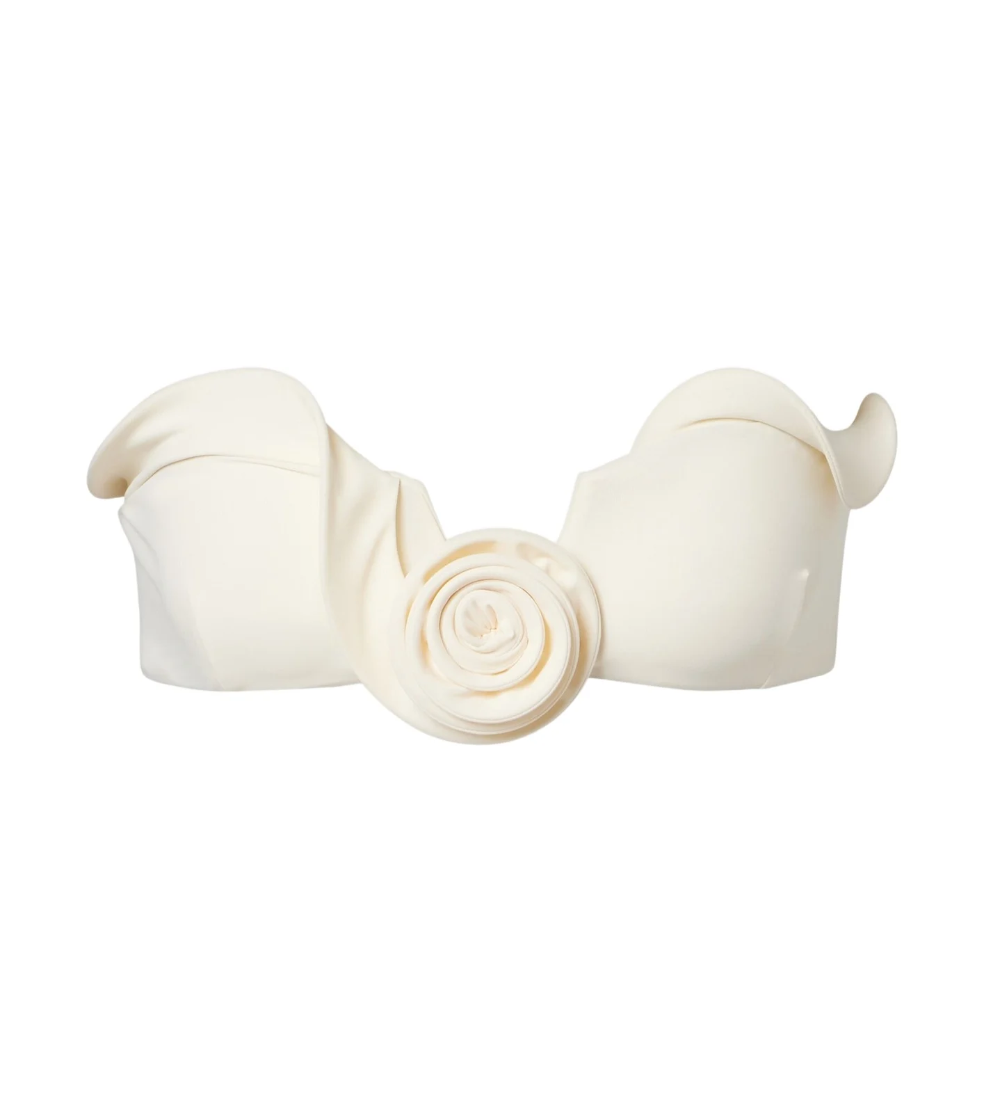 Floral-appliqué bikini top Floral-appliqué bikini top