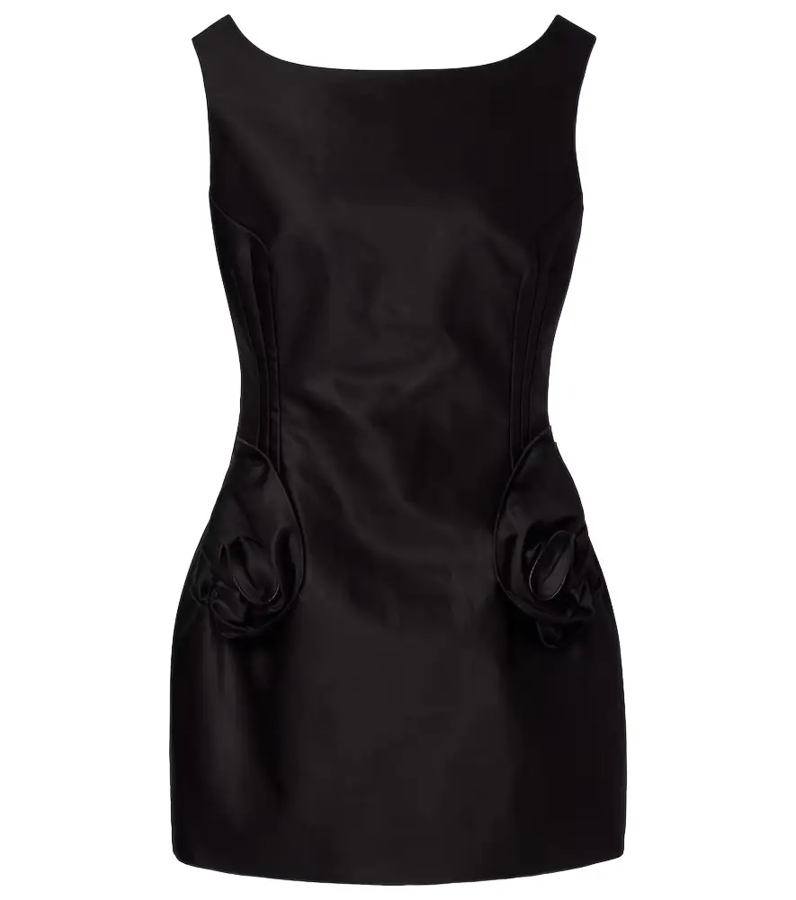 Magda Butrym Floral-appliqué cotton minidress