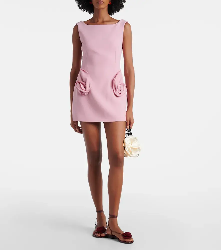 Magda Butrym Floral-appliqué wool-blend minidress | Thumbnail 4