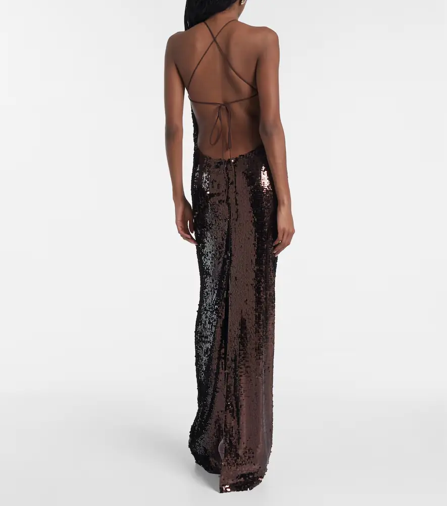 Magda Butrym Floral-appliqué maxi dress | Thumbnail 5 Magda Butrym Floral-appliqué maxi dress | Thumbnail 5