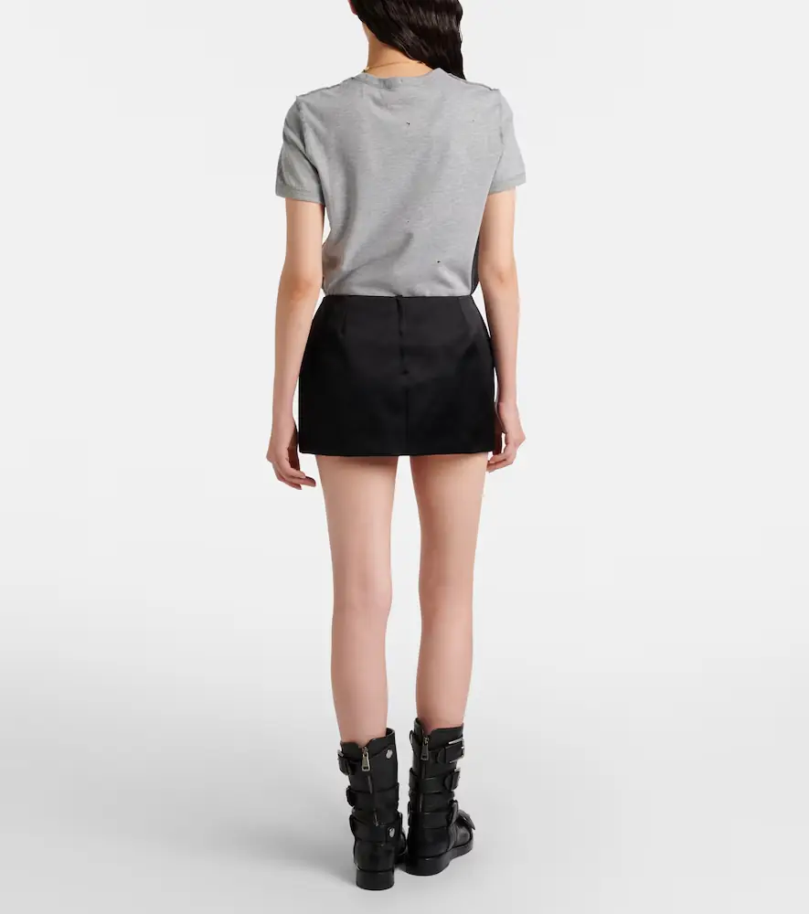 Dolce & Gabbana Duchesse silk-blend satin miniskirt | Thumbnail 4