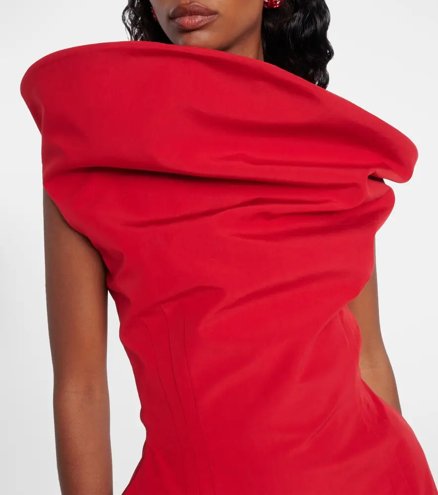 Magda Butrym Asymmetric cotton-blend minidress | Thumbnail 2