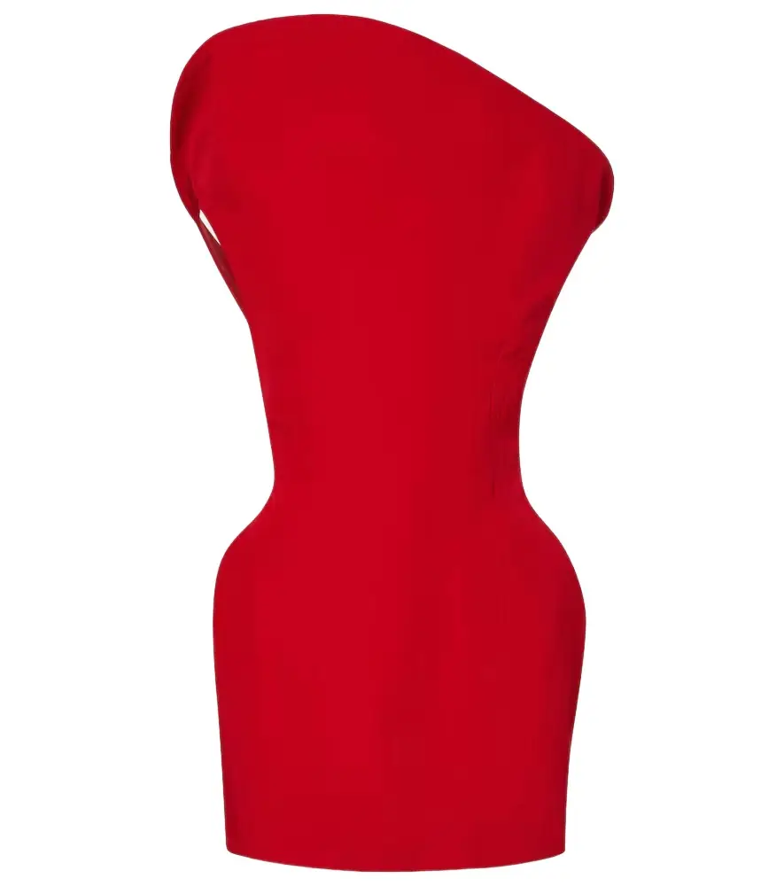 Magda Butrym Asymmetric cotton-blend minidress