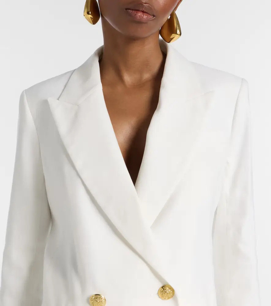 Veronica Beard Dale linen-blend blazer | Thumbnail 4 Veronica Beard Dale linen-blend blazer | Thumbnail 4