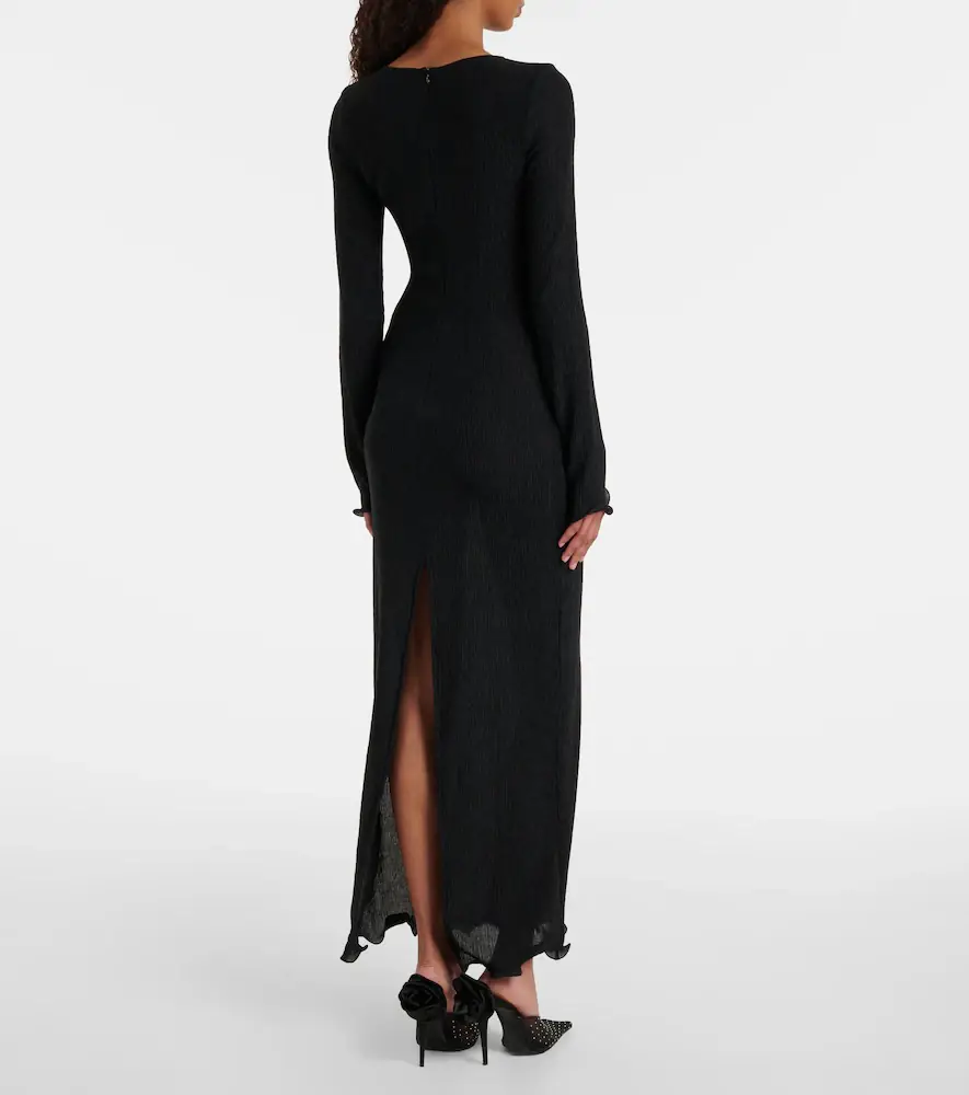 Magda Butrym Floral-appliqués sheer maxi dress | Thumbnail 2
