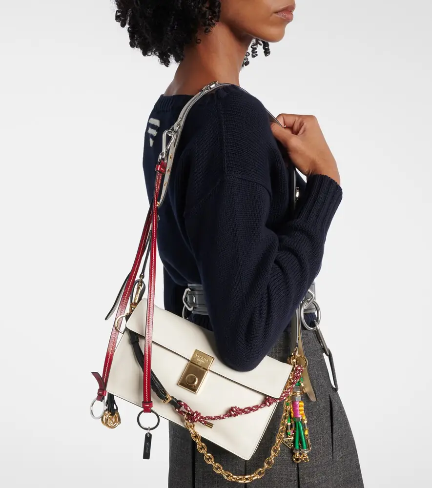 Prada Soft Sound Small leather shoulder bag | Thumbnail 5
