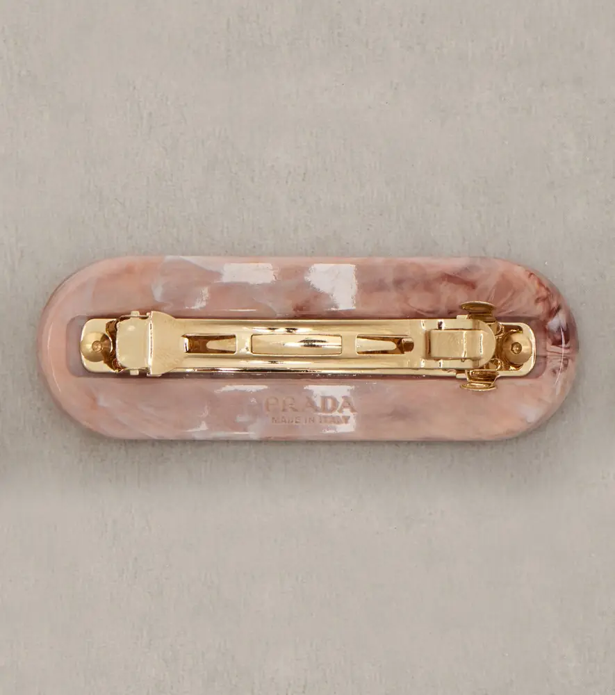 Prada Logo crystal-embellished barrette | Thumbnail 5